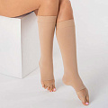 Гольфы компрессионные с открытым носком, класс компрессии 1 ТК.910 (Размер: №4 Цвет: Бежевый)