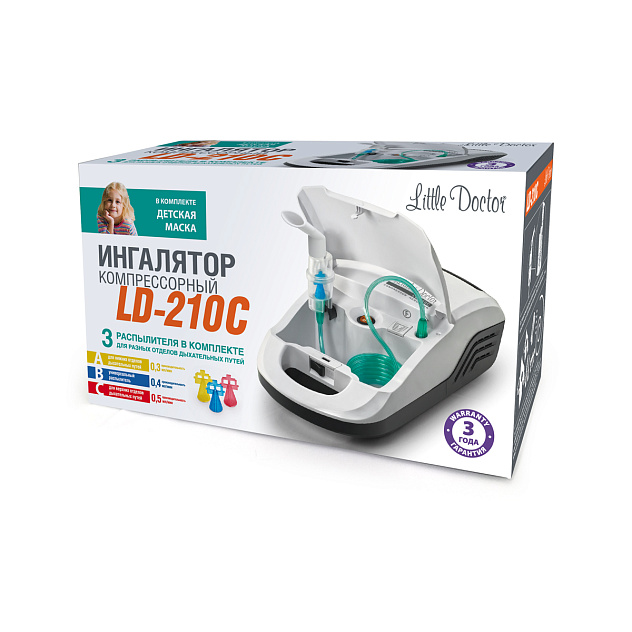 Ингалятор Little Doctor LD 210С компрессорный (3 распылителя)